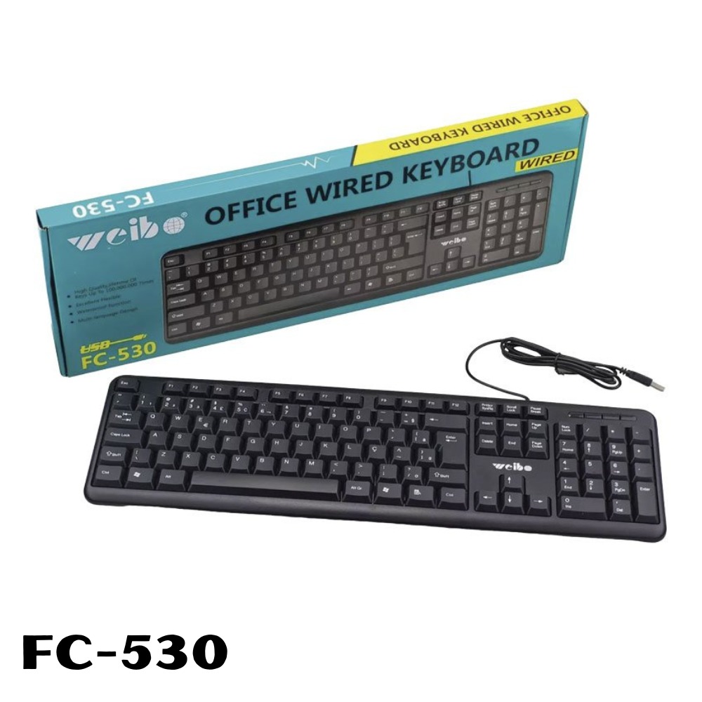 Teclado Alambrico Weibo FC-530